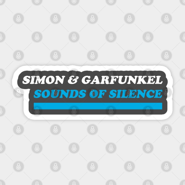 Simon & Garfunkel - Sounds of Silence Logo Sticker by MovieFunTime